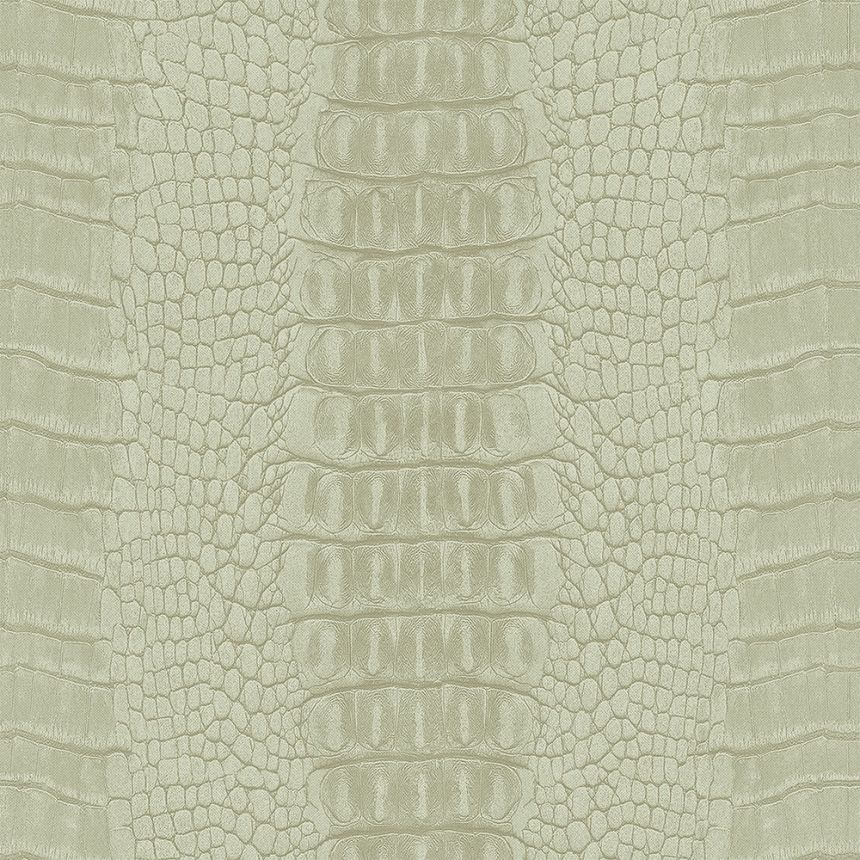 Béžová vliesová tapeta, imitace krokodýlí kůže 347771, Luxury Skins, Origin