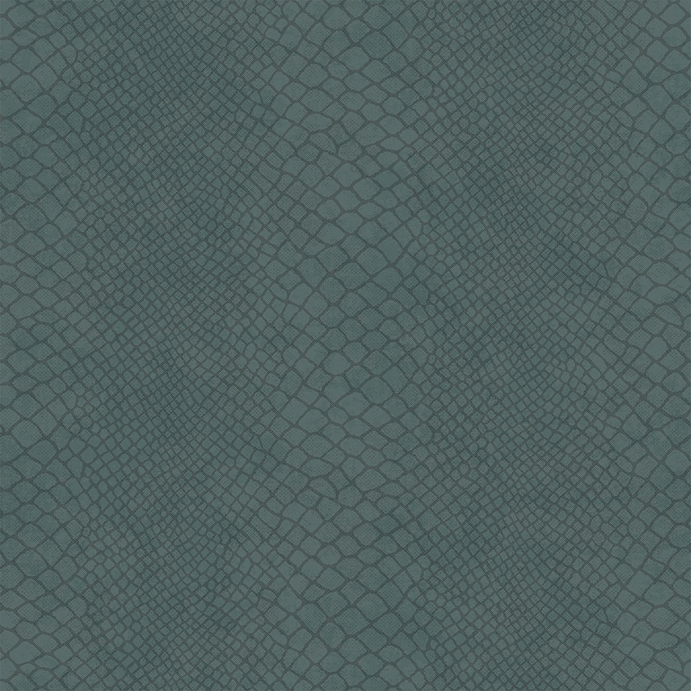 Šedomodrá vliesová tapeta, imitace hadí kůže 347770, Luxury Skins, Origin