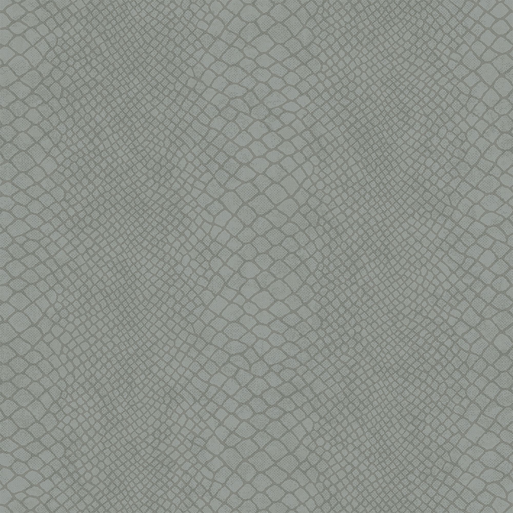 Šedozelená vliesová tapeta, imitace hadí kůže 347769, Luxury Skins, Origin