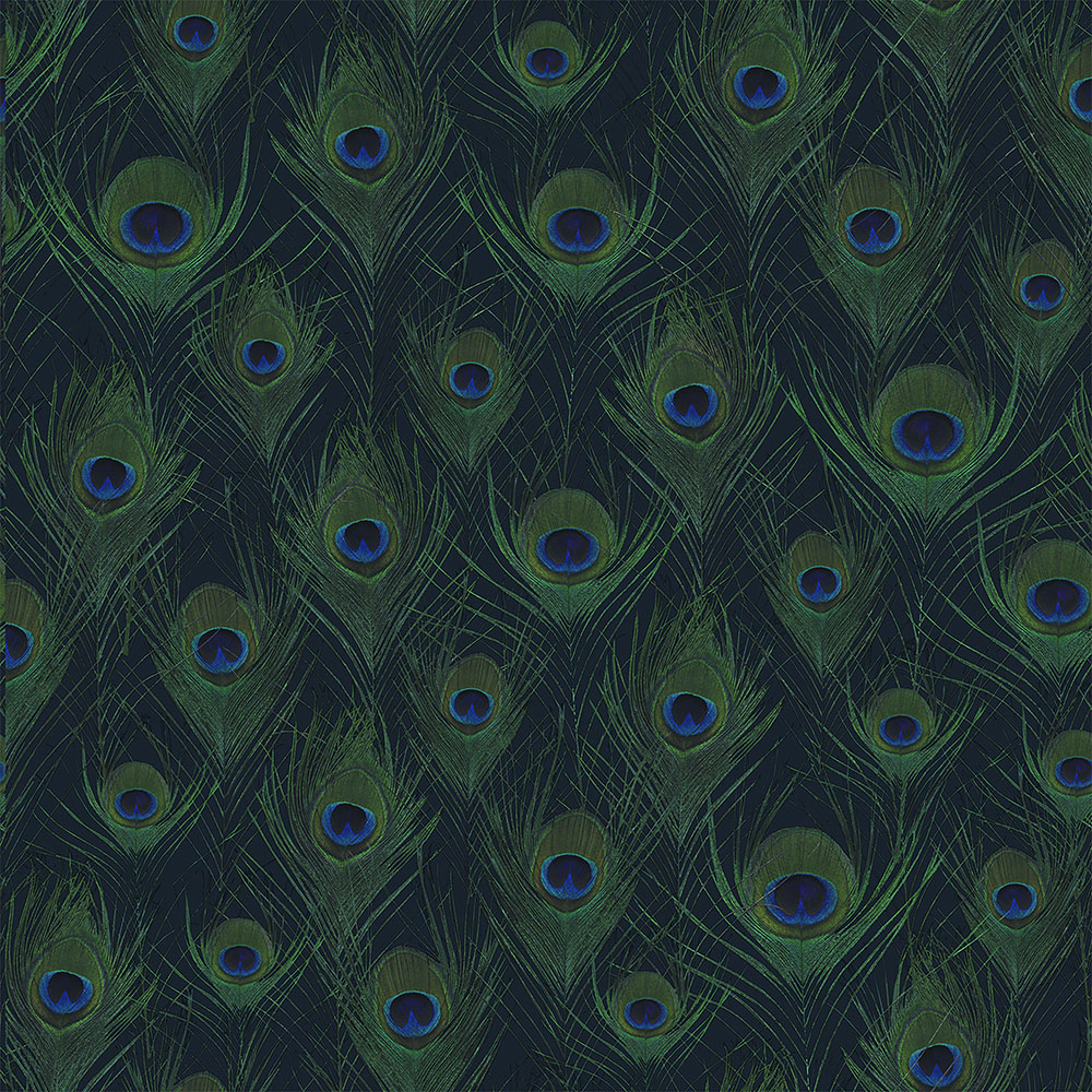 Modrá vliesová tapeta s pavími pery 347766, Luxury Skins, Origin