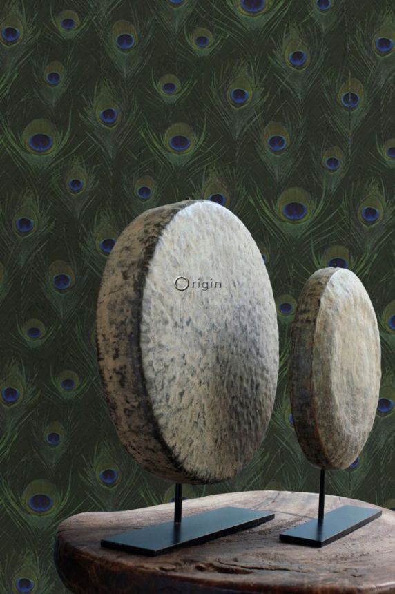 Vliesová tapeta na zeď zelená s pavími pery 347765, Luxury Skins, Origin
