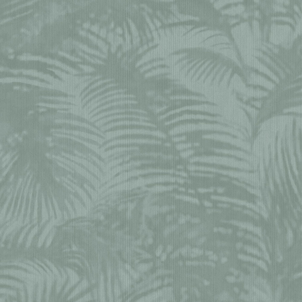 Modrá vliesová tapeta na zeď, palmové listy 317305, Oasis, Eijffinger