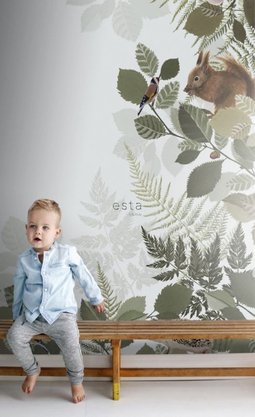 Vliesová obrazová tapeta Les, lesní zvířátka 159051, 150 x 279 cm, Forest Friends, Esta