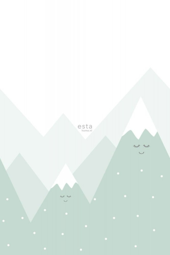 Vliesová dětská tapeta Hory 158839, 1,86 x 2,79 m, Little Bandits, Esta