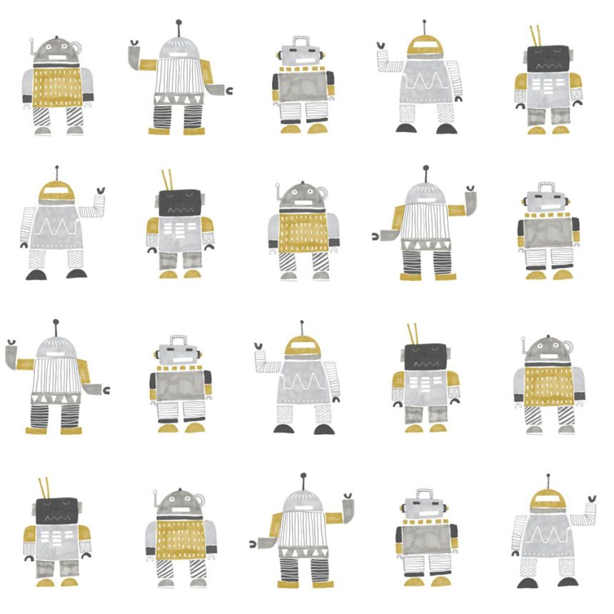 Vliesová tapeta na zeď dětská, Roboti 138940, Little Bandits, Esta