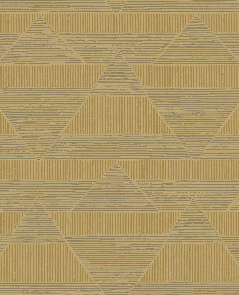 Geometrická okrová vliesová tapeta na zeď 312412, Artifact, Eijffinger