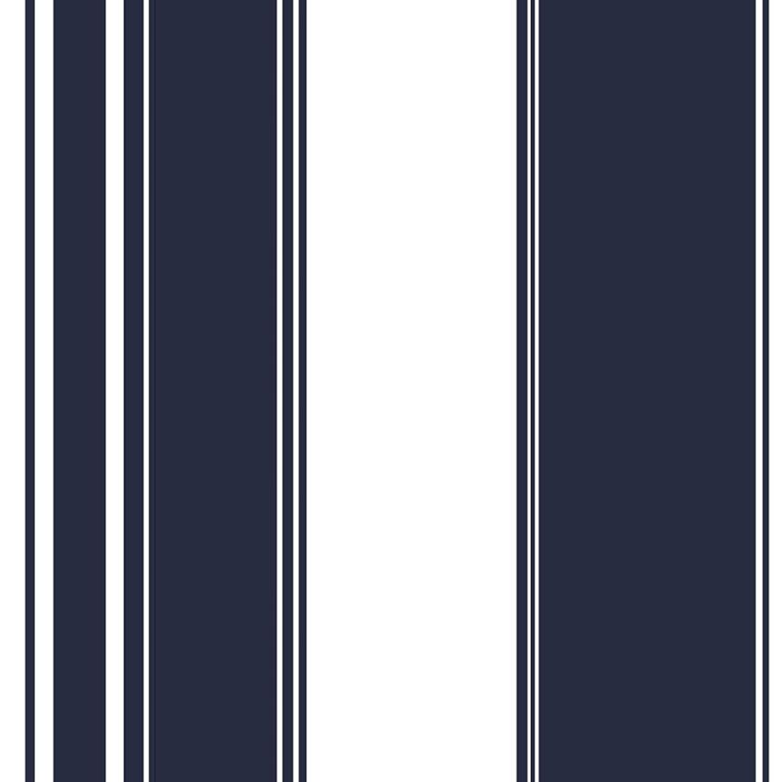 Modrobílá  vliesová tapeta pruhy 136417, Regatta Crew, Esta Home