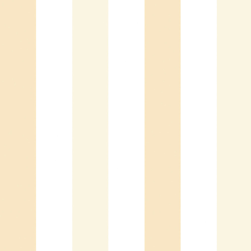 Papírová tapeta na zeď, bílé a žluté pruhy, proužky 461-4, Pippo, ICH Wallcoverings