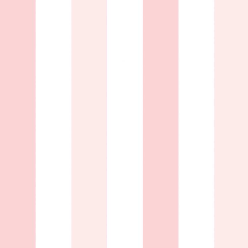 Papírová tapeta na zeď, bílé a růžové pruhy, proužky 461-3, Pippo, ICH Wallcoverings