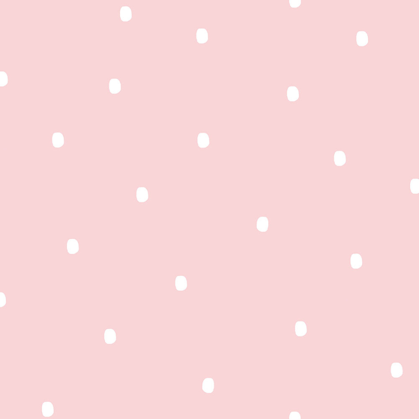 Růžová papírová tapeta s puntíky / skvrnami 460-2, Pippo, ICH Wallcoverings