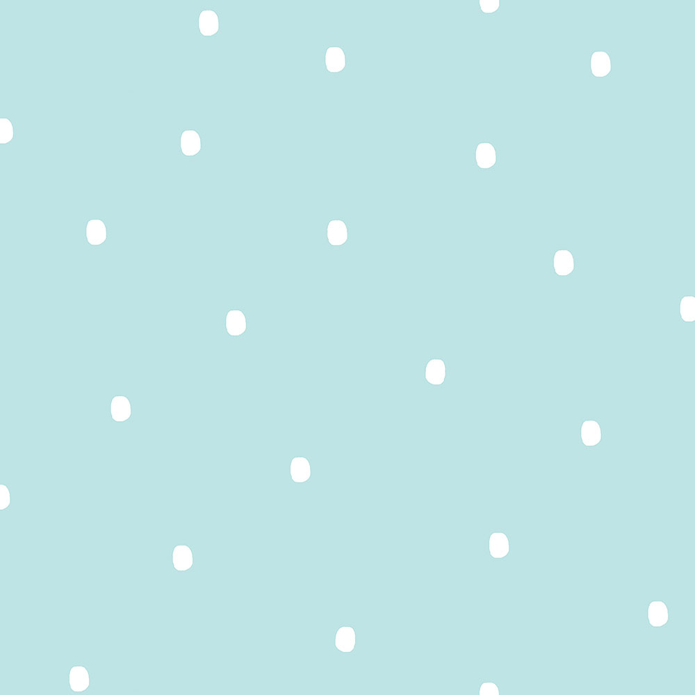 Tyrkysová papírová tapeta s puntíky / skvrnami 460-1, Pippo, ICH Wallcoverings