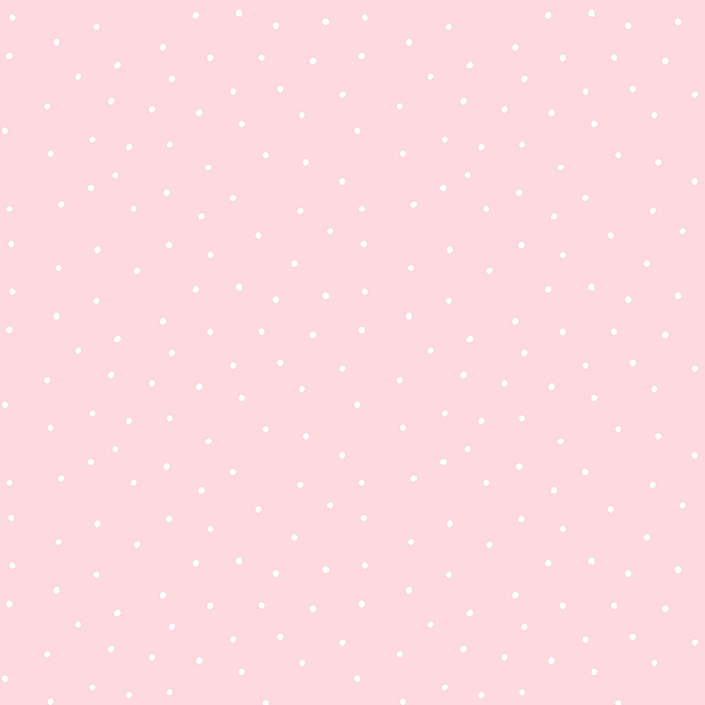 Růžová papírová tapeta na zeď, bílé puntíky 459-2, Pippo, ICH Wallcoverings