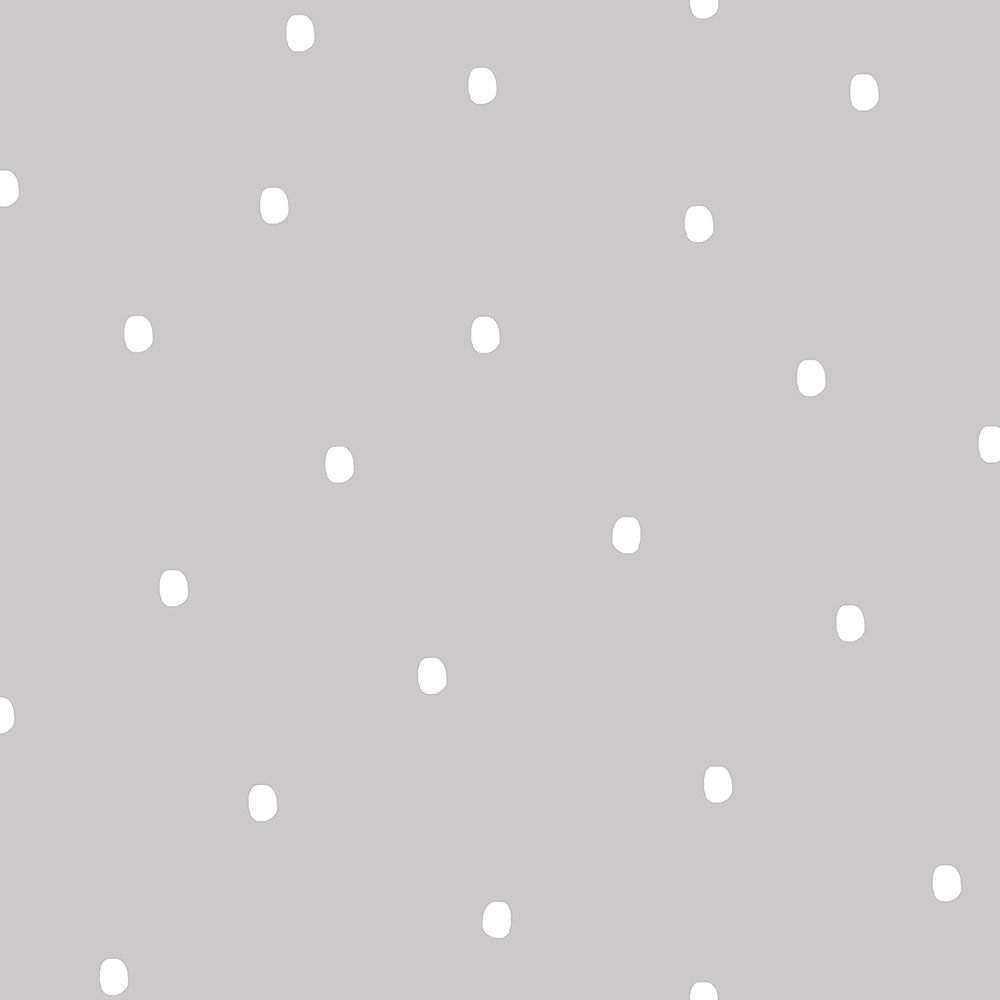 Papírová tapeta na zeď šedá s bílými puntíky 3360-2, Oh lala, ICH Wallcoverings