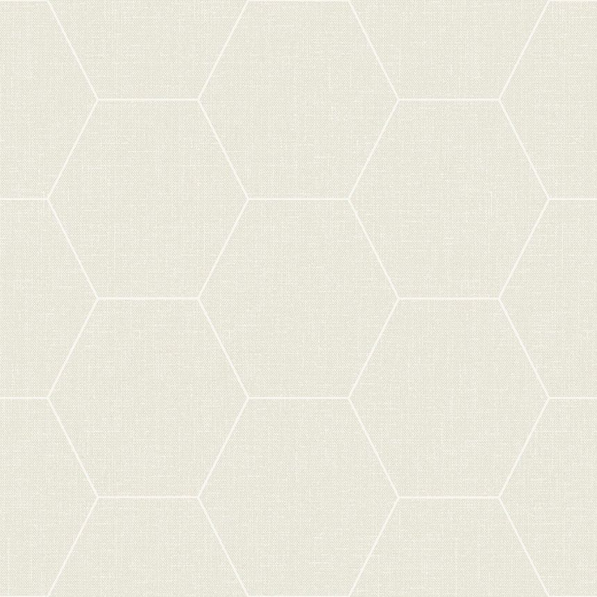 Geometrická vliesová tapeta na zeď, hexagony 148749, Blush, Esta Home