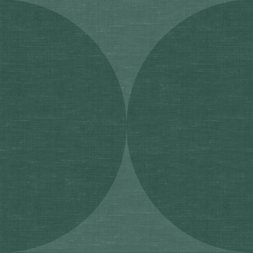 Vliesová zelená geometrická tapeta - polokoule - 357225, Natural Fabrics, Origin