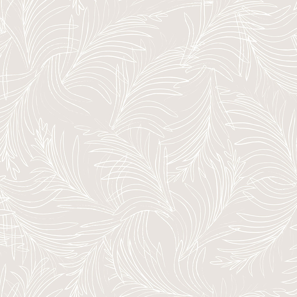 Béžová vliesová tapeta na zeď, palmové listy 6507-2, Batabasta, Mika, ICH Wallcoverings