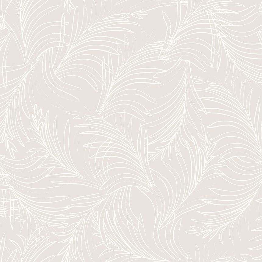 Béžová vliesová tapeta na zeď, palmové listy 6507-2, Batabasta, Mika, ICH Wallcoverings