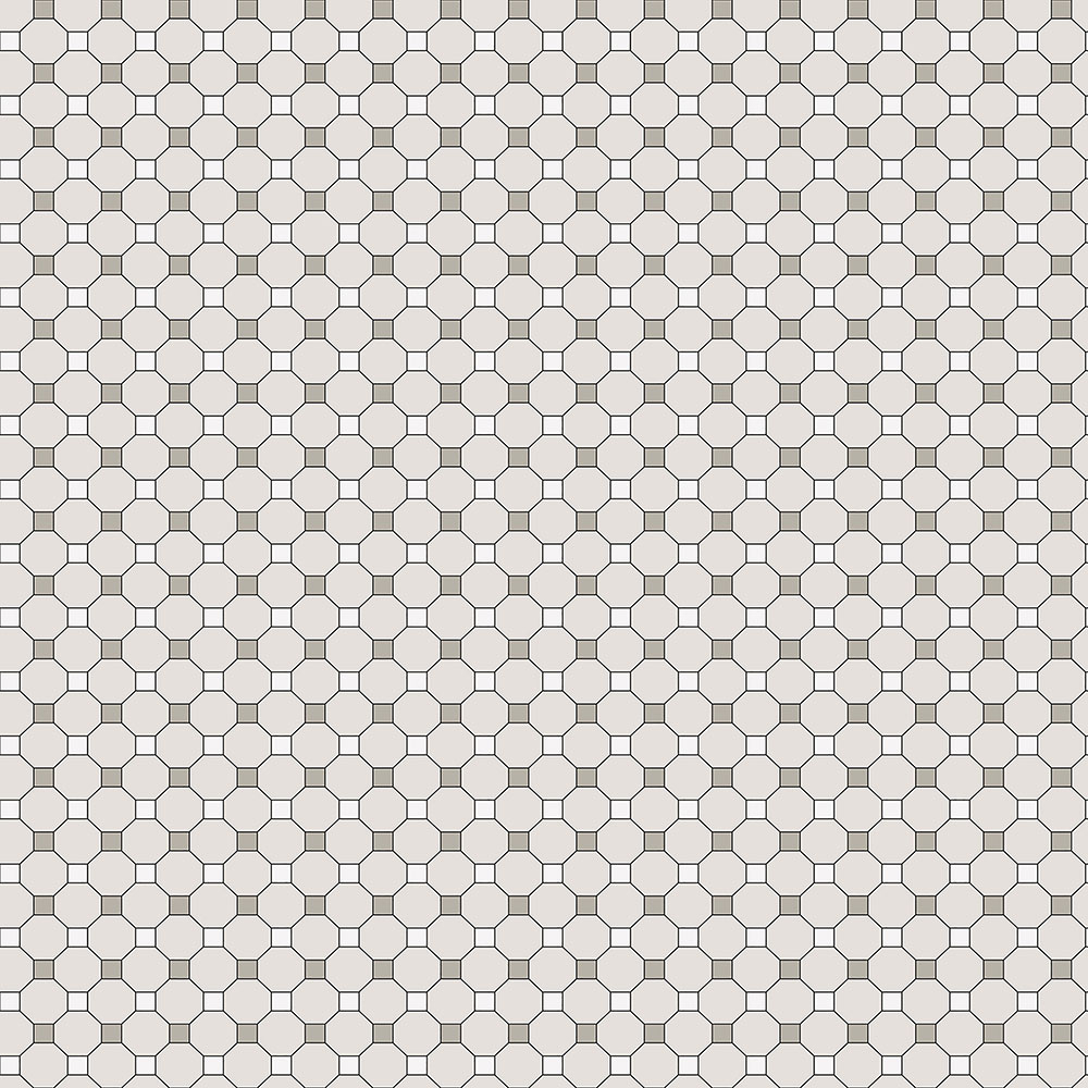 Šedá vliesová tapeta na zeď, mozaika 6504-2, Batabasta, ICH Wallcoverings