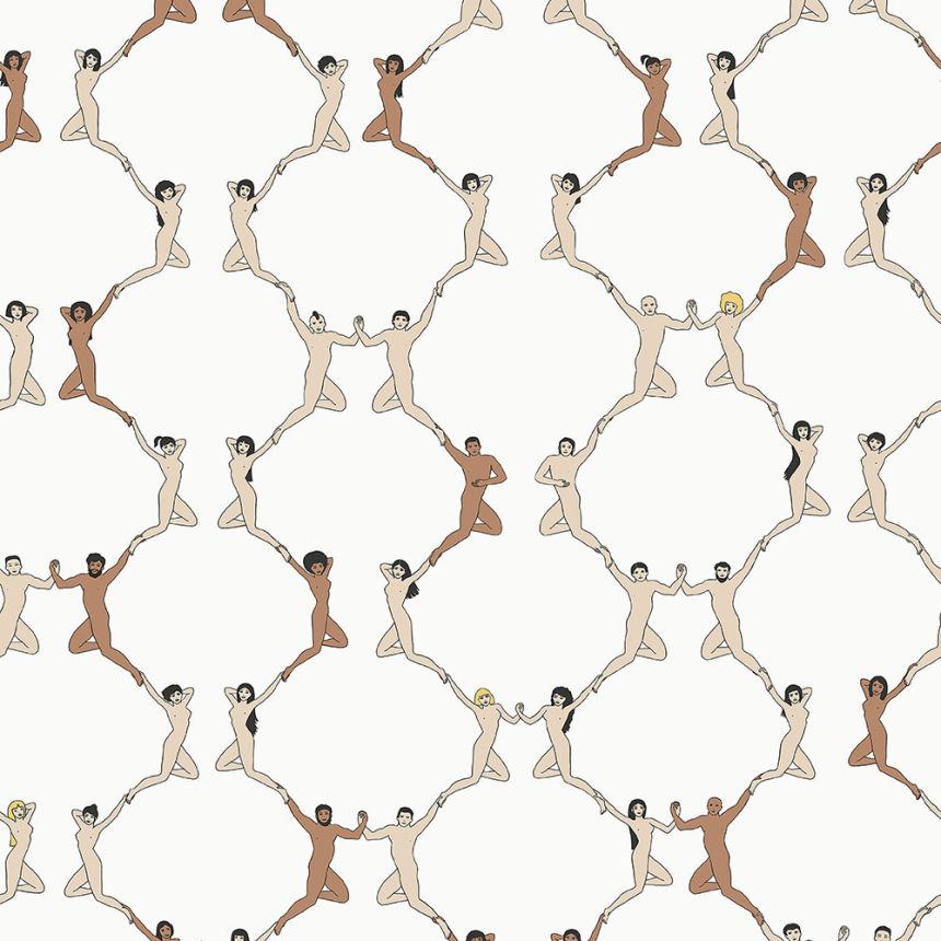 Moderní, krémová vliesová tapeta na zeď 6500-2, Batabasta, ICH Wallcoverings