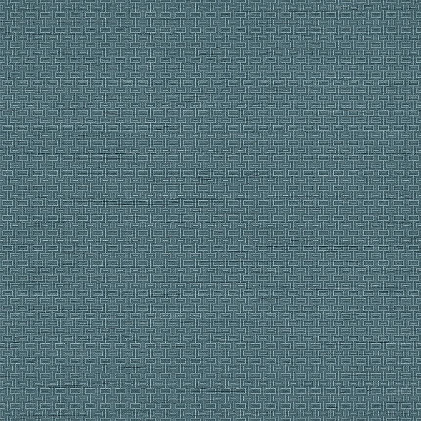 Luxusní modrá vliesová tapeta na zeď, geometrický vzor GR322509, Grace, Design ID
