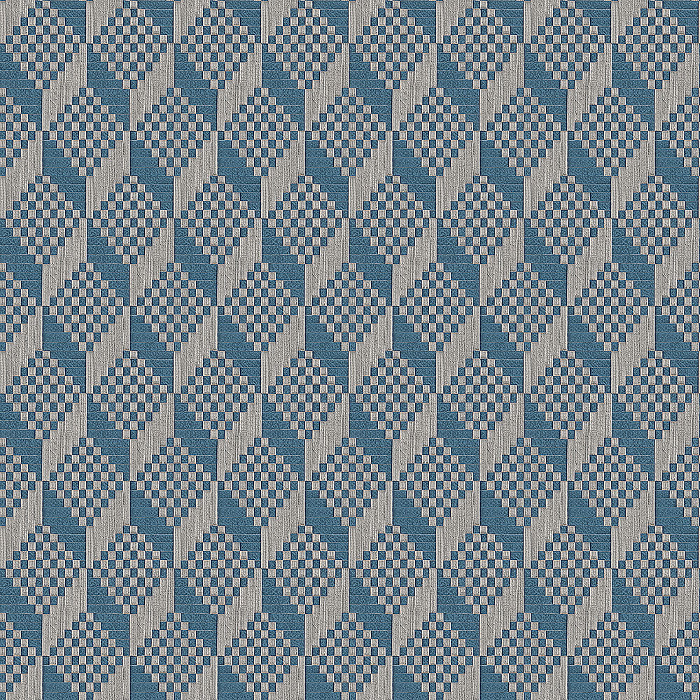 Luxusní šedo-modrá vliesová 3d tapeta na zeď GR322306, Grace, Design ID