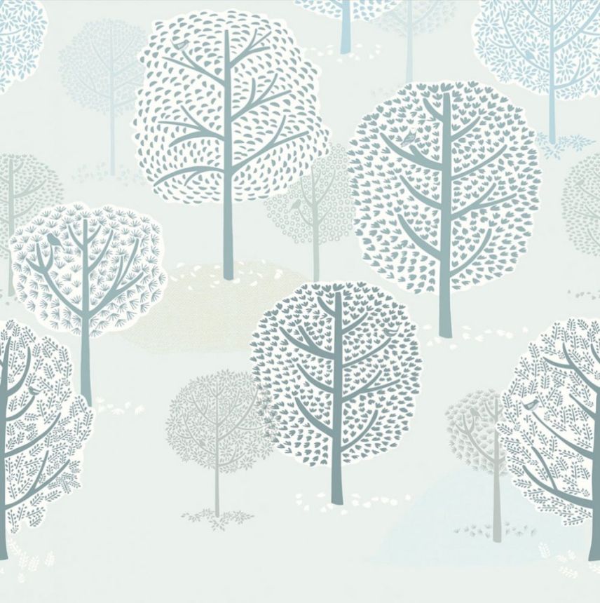 Dětská obrazová vliesová tapeta 399117, Forest Trees, 279 x 280 cm, Mini Me, Eijffinger