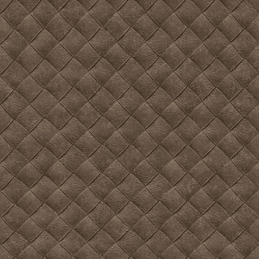 Vliesová hnědá tapeta na zeď imitace kůže TA25072 Tahiti, Decoprint