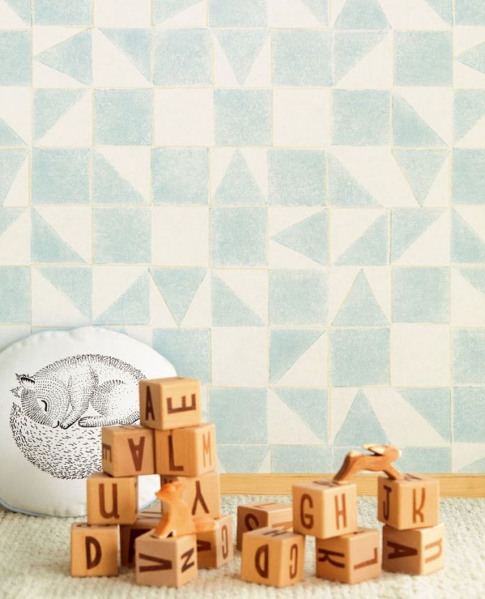 Dětská geometrická vliesová tapeta na zeď 399092, Mini Me, Eijffinger