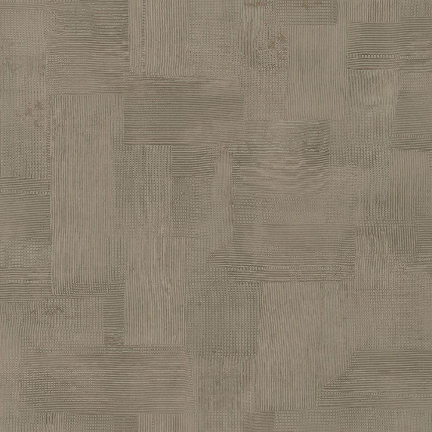 Luxusní geometrická tapeta na zeď šedohnědá 64507, Materea, Limonta