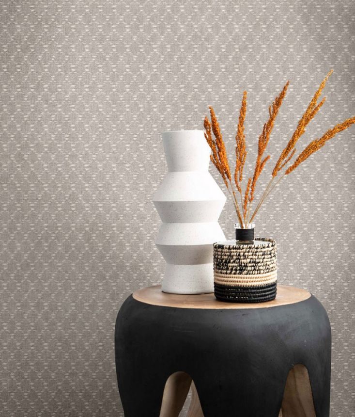Vliesová tapeta šedá s geometrickým vzorem TA25030 Tahiti, Decoprint