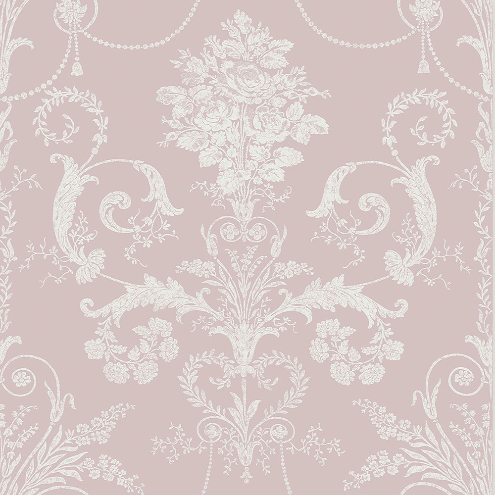Zámecká vliesová tapeta na zeď , růžová, 113381, Laura Ashley Signature
