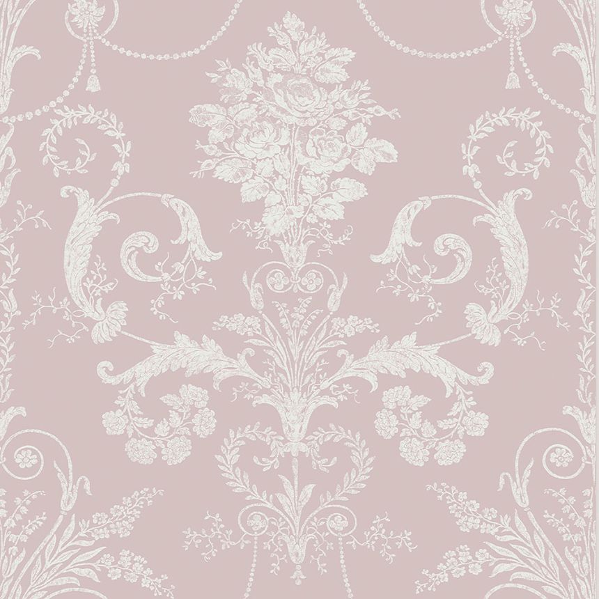 Zámecká vliesová tapeta na zeď , růžová, 113381, Laura Ashley Signature