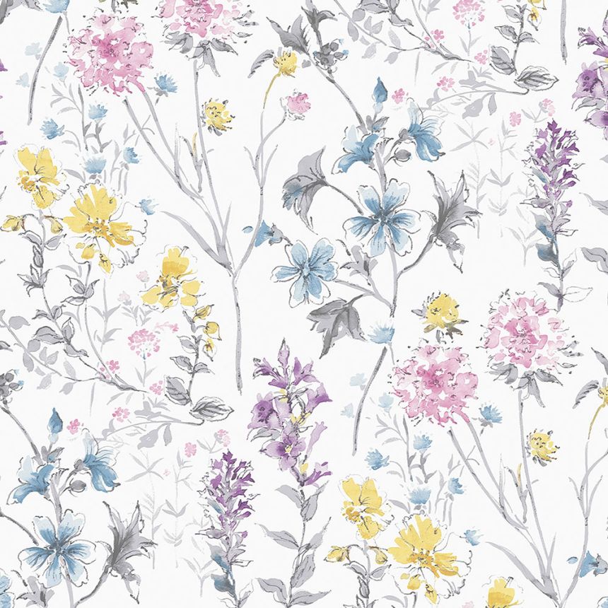 Vliesová tapeta na zeď, luční květy, 113363, Laura Ashley Signature