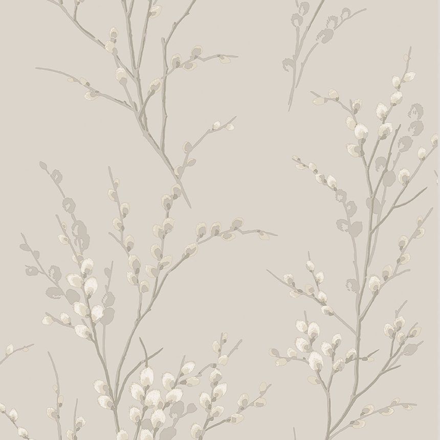 Vliesová tapeta na zeď, šedá, větvičky, 113361, Laura Ashley Signature