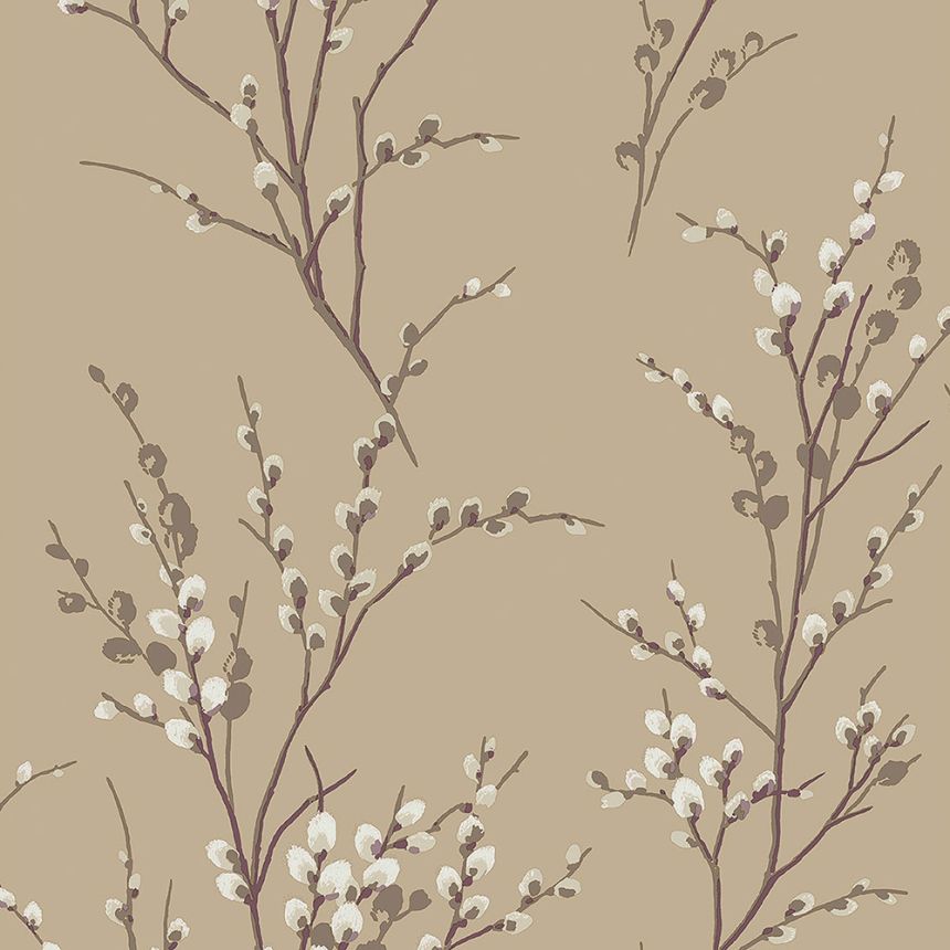 Vliesová tapeta na zeď, béžová, větvičky, 113358, Laura Ashley Signature