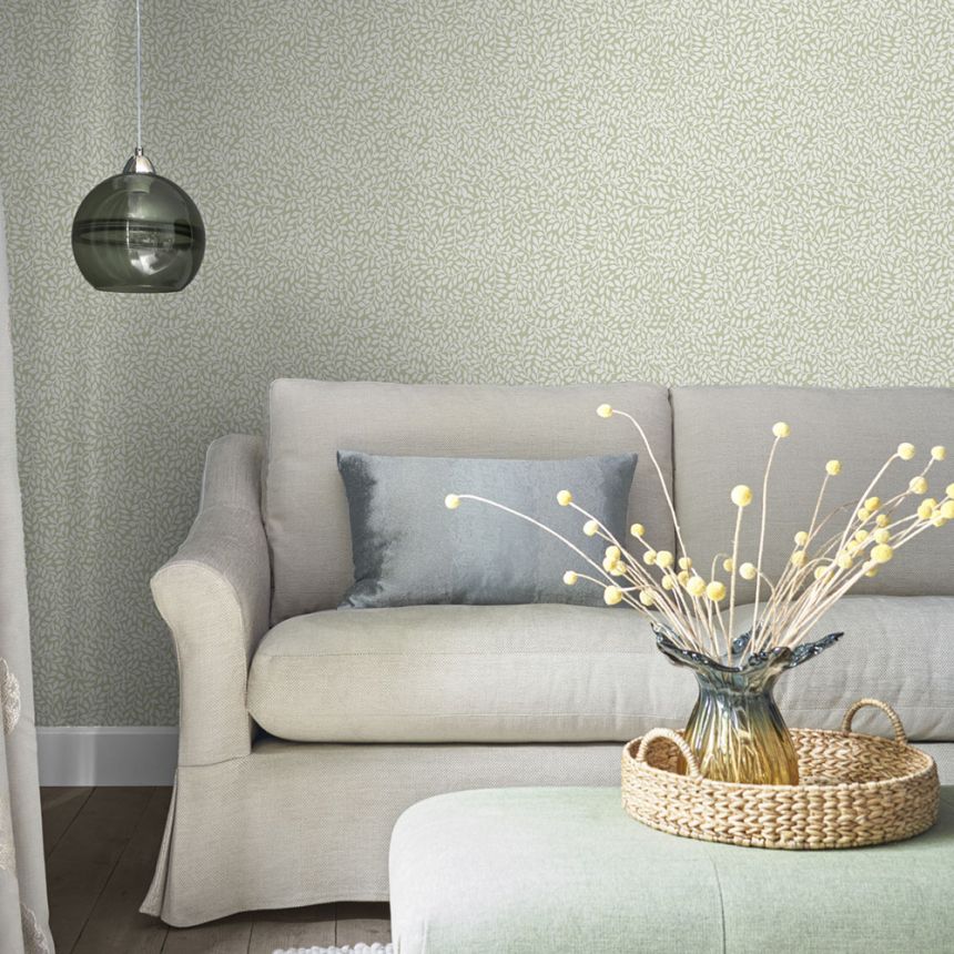 Vliesová tapeta na zeď , zelená, větvičky, 113352, Laura Ashley Signature