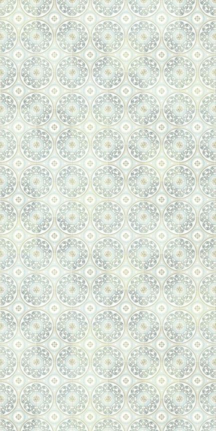 Vliesová obrazová tapeta na zeď, vzor obkladů,  392576,  Celadon, 150 x 300 cm, Carmen, Eijffinger