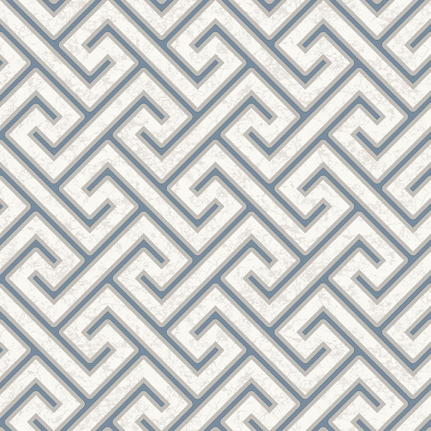 Šedá geometrická vliesová tapeta na zeď, M54901, Adéle, Ugépa