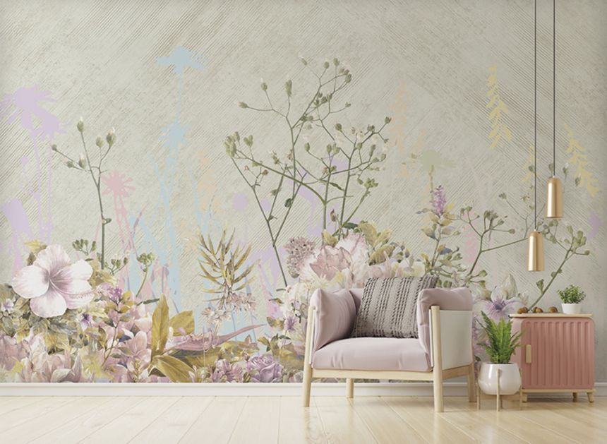 Vliesová obrazová tapeta, Květy, Z66879, 5,10 X 3 m, Satin Flowers, Zambaiti Parati