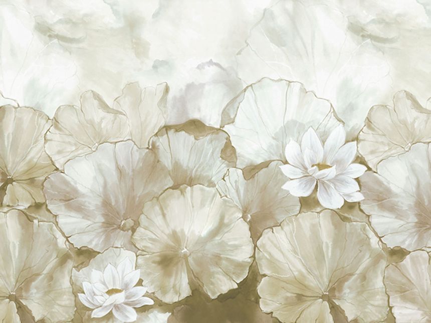 Vliesová obrazová tapeta, Květy s listy, Z66875, 5,10 X 3 m, Satin Flowers, Zambaiti Parati
