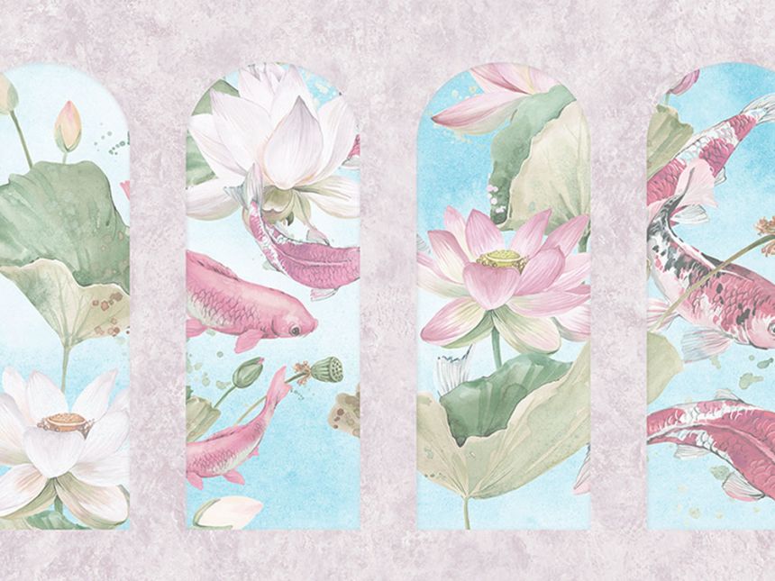 Vliesová obrazová tapeta, Podloubí s vodní plochou, Z66869, 5,10 X 3 m, Satin Flowers, Zambaiti Parati