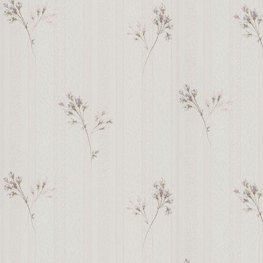 Béžová vliesová tapeta na zeď květiny, Z66865, Satin Flowers, Zambaiti Parati