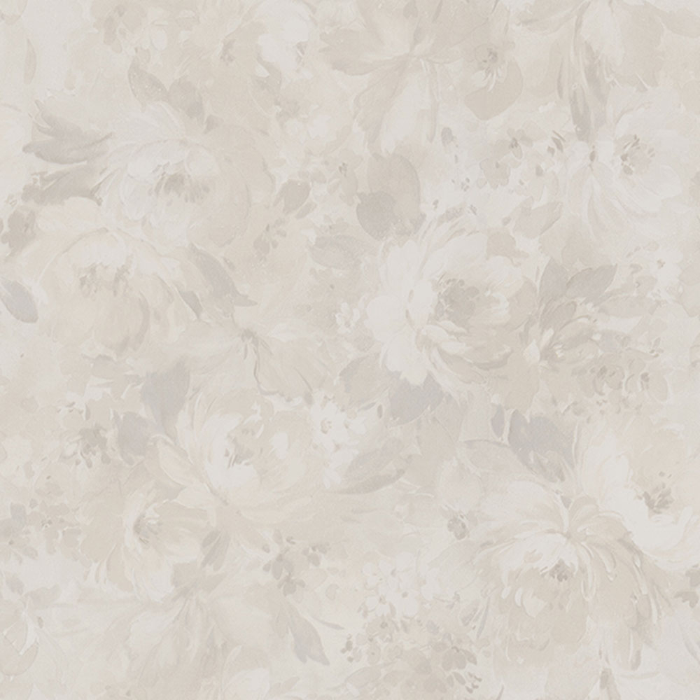 Béžová vliesová tapeta na zeď květiny, Z66860, Satin Flowers, Zambaiti Parati