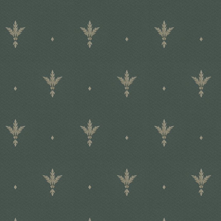 Zelená vliesová zámecká tapeta na zeď, Z66851, Satin Flowers, Zambaiti Parati