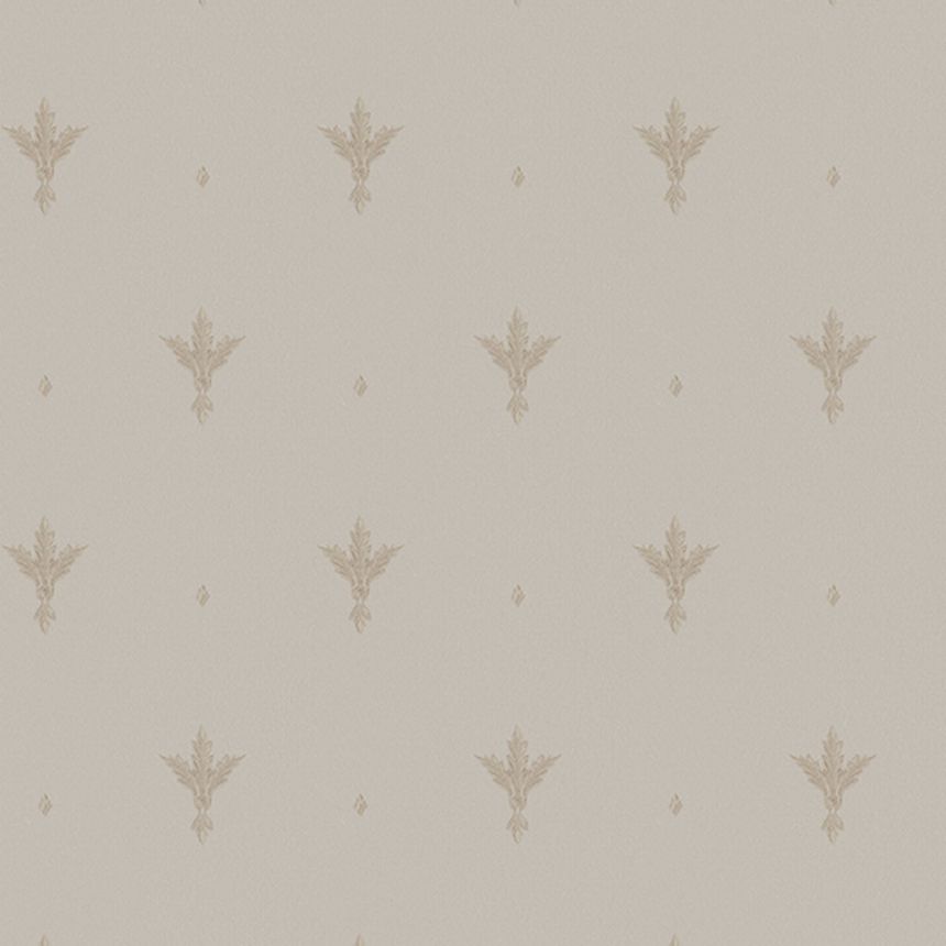 Béžová vliesová zámecká tapeta na zeď, Z66849, Satin Flowers, Zambaiti Parati