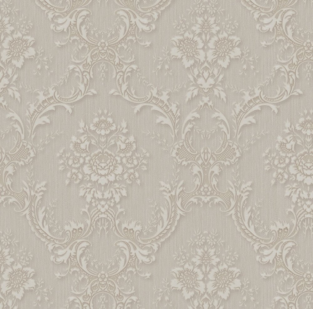Béžová vliesová zámecká tapeta na zeď, Z66839, Satin Flowers, Zambaiti Parati
