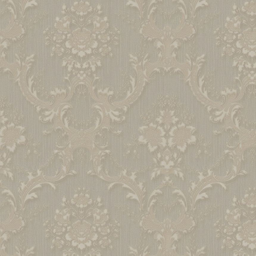 Béžová vliesová zámecká tapeta na zeď, Z66837, Satin Flowers, Zambaiti Parati