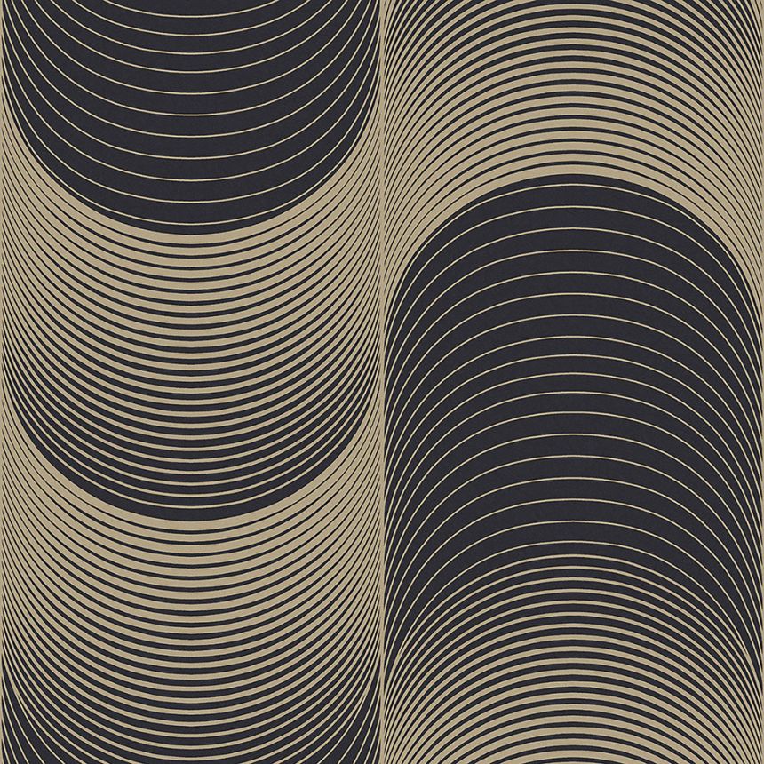 Luxusní vliesová tapetazlaté vlnky 115066 Eternal, Graham&Brown