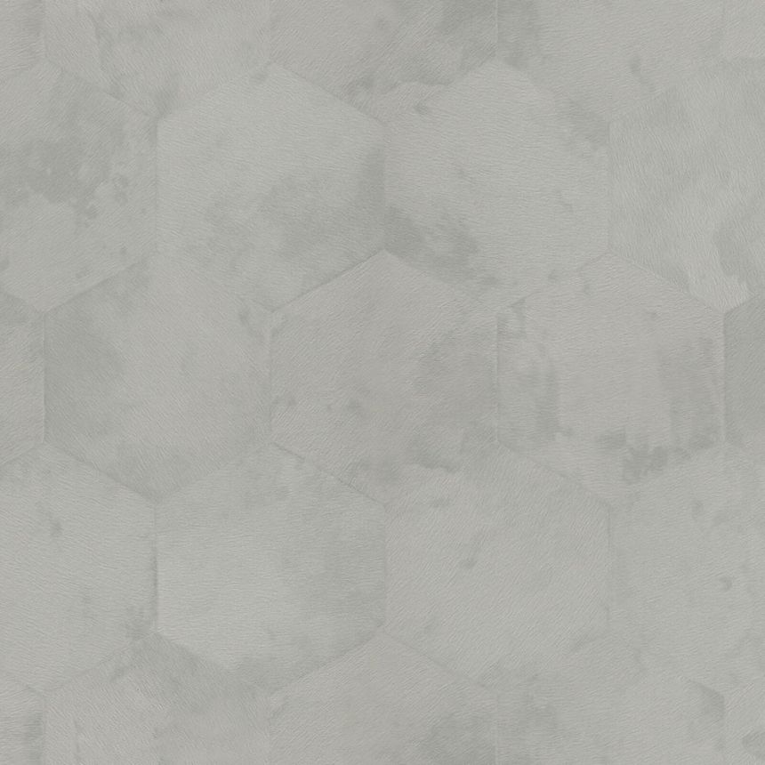 Šedá geometrická vliesová tapeta s vinylovým povrchem Z80003 Philipp Plein, Zambaiti Parati