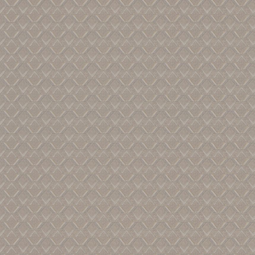 Luxusní šedo-béžová geometrická vliesová tapeta Z76020, Vision, Zambaiti Parati